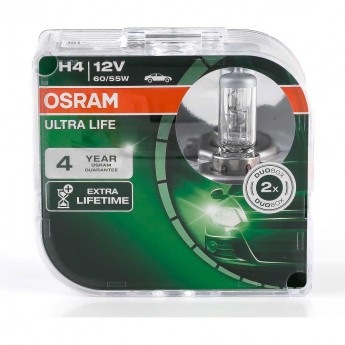 Автолампы OSARAM H4 ULTRA LIFE 64193ULT-HCB (2 шт)