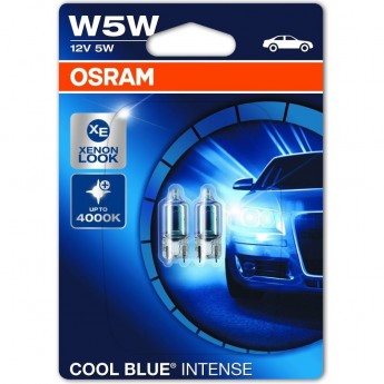 Автолампы OSARAM W5W COOL BLUE INTENSE 2825HCBI-02B (2 шт)