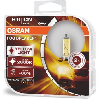Автолампы OSRAM H11 FOG BREAKER 62211FBR - HCB (2 шт) Автолампы OSRAM H11 FOG BREAKER 62211FBR - HCB (2 шт)