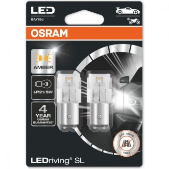 Автолампы OSRAM LED ≜P21/5W LEDRIVING SL 7528DYP-02B AMBER Желтый Автолампы OSRAM LED ≜P21/5W LEDRIVING SL 7528DYP-02B AMBER Желтый